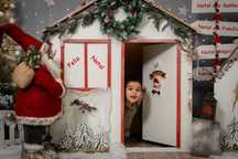 Cenário fotográfico de natal