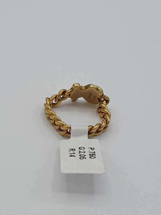 Złoty pierścionek Tous z diamentem P: 750/ G: 2,05/ CT: 0,02
