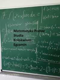 MATEMATYKA Pomoc 24/7 STUDIA Kolokwium Egzamin korepetycje