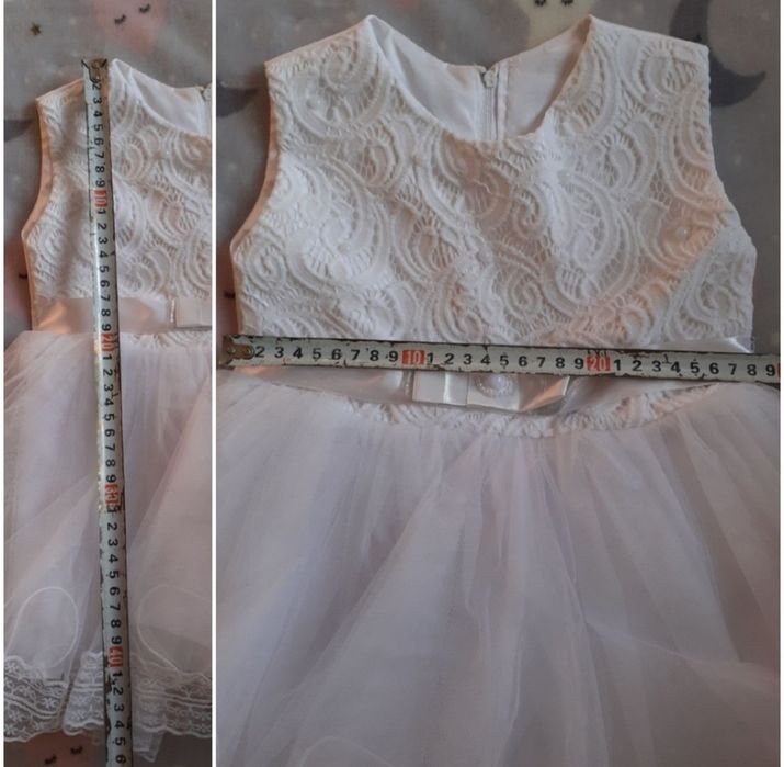 Белое платье на годик