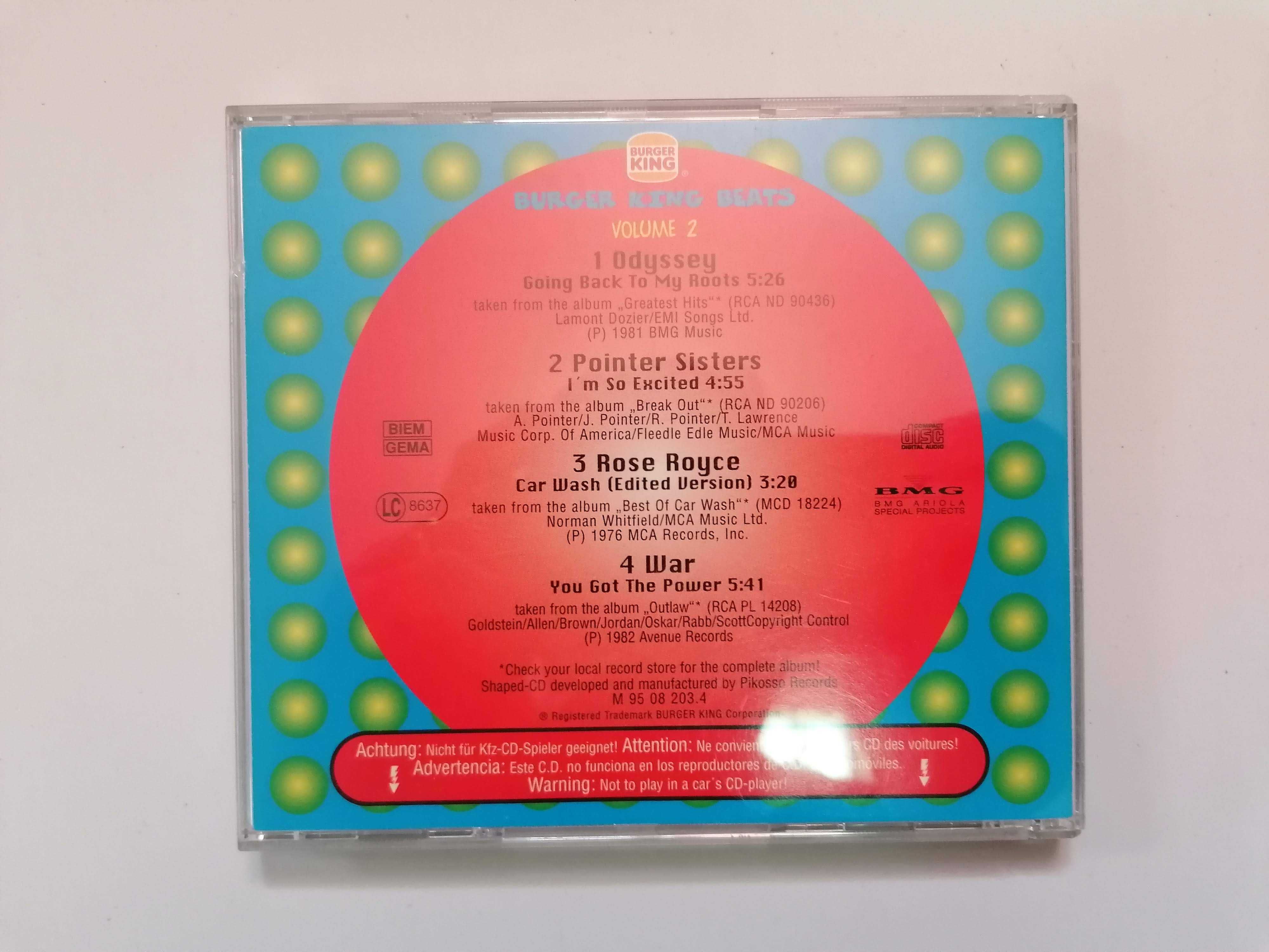 CDs de música raros Burger King