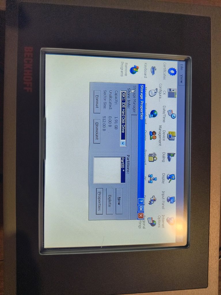 Beckhoff CP6207 panel HMI