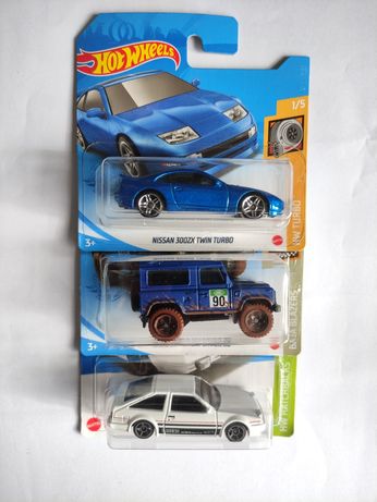 Hot wheels Nissan 300ZX / Land Rover Defender / Toyota AE86