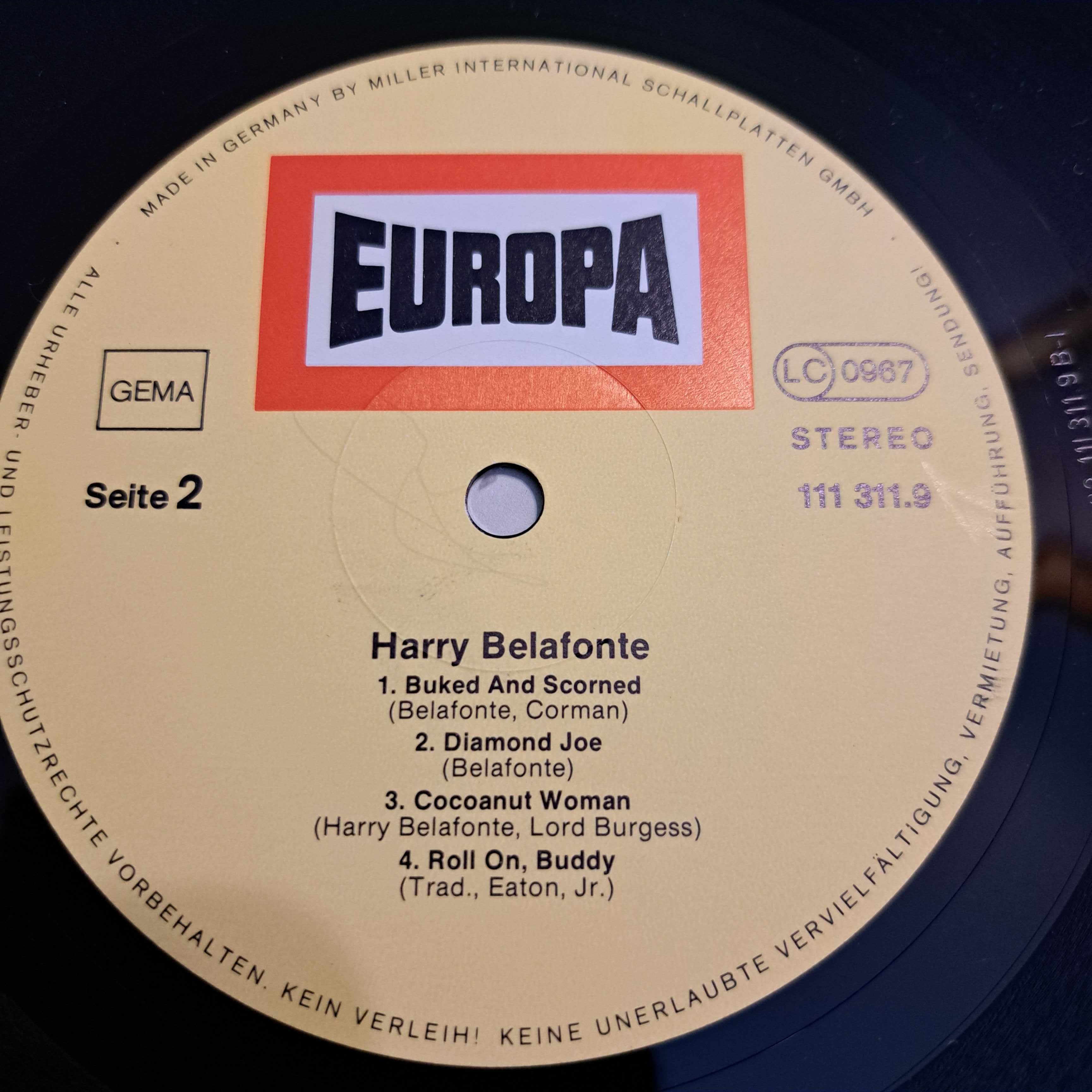 Płyta Winylowa  Harry Belafonte