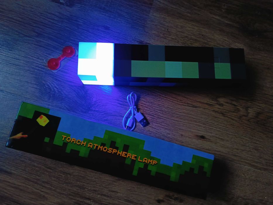 Latarka do sypialni/Minecraft/Dekoracyjne światło/LED Nocne światło