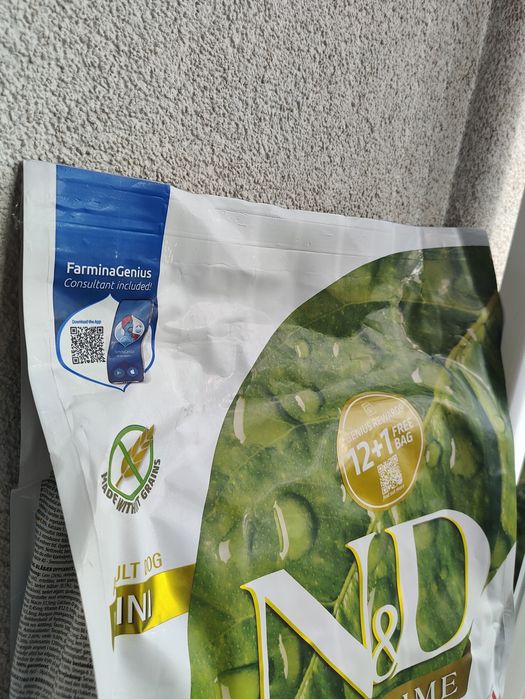 7 kg Farmina N&D Grain Free Adult Medium & Maxi, jagnięcina i borówki