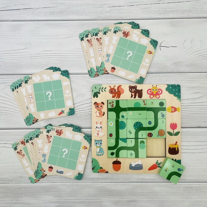 Логічні доріжки Хто що їсть, Колобок-слідопит