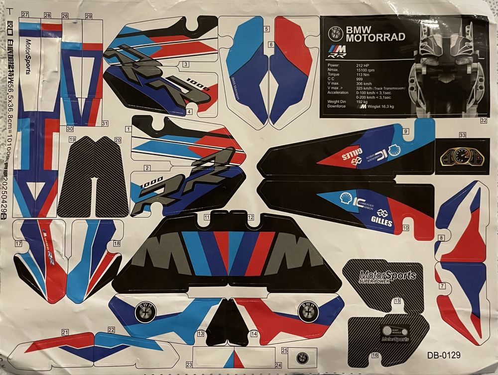 Klocki Motocykl BMW 2808pcs 14+