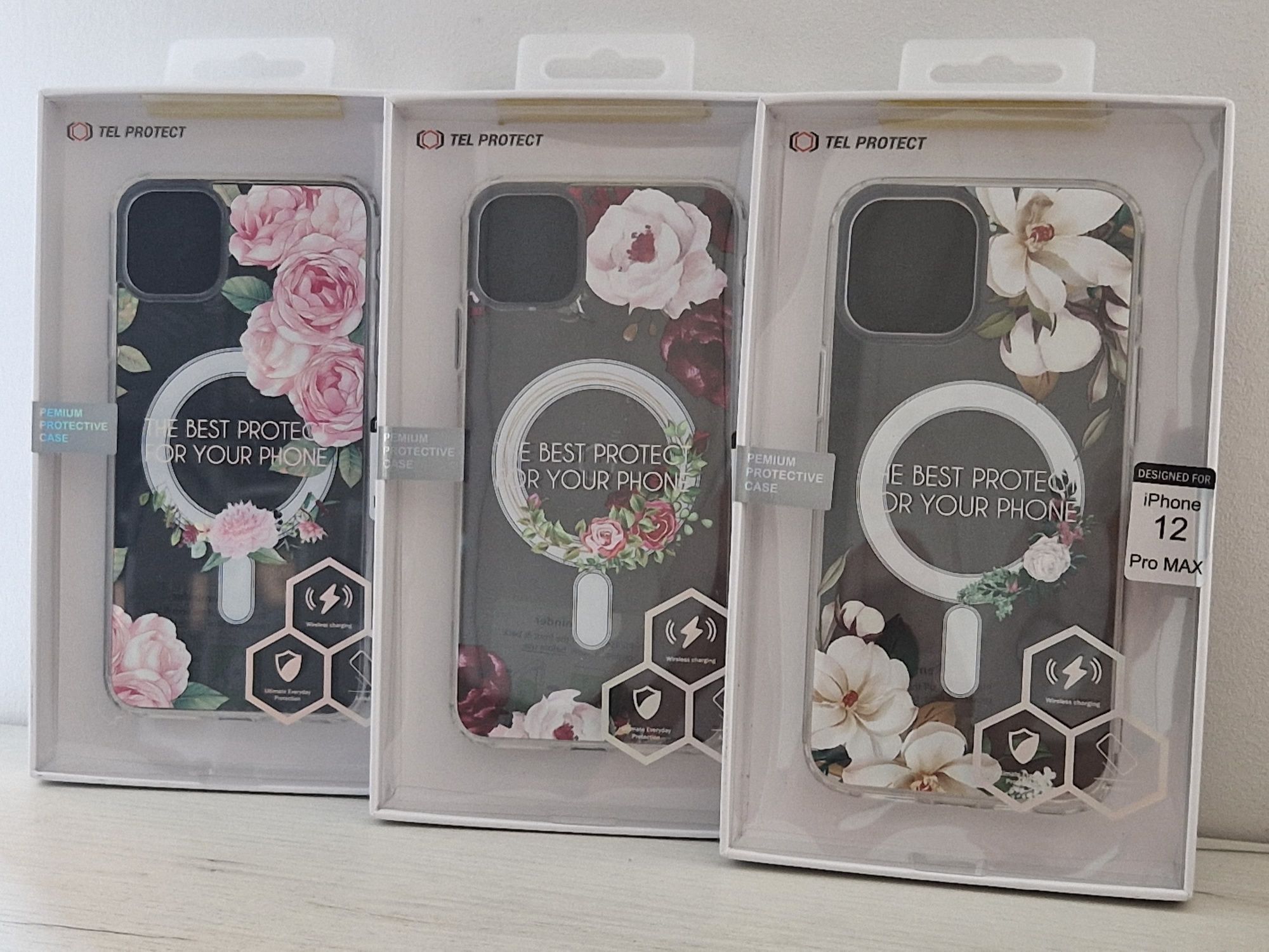 Tel Protect Flower Magsafe do Iphone 12 Pro Max ( trzy wzory)