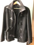 Czarny mrski plaszcz h&m 46