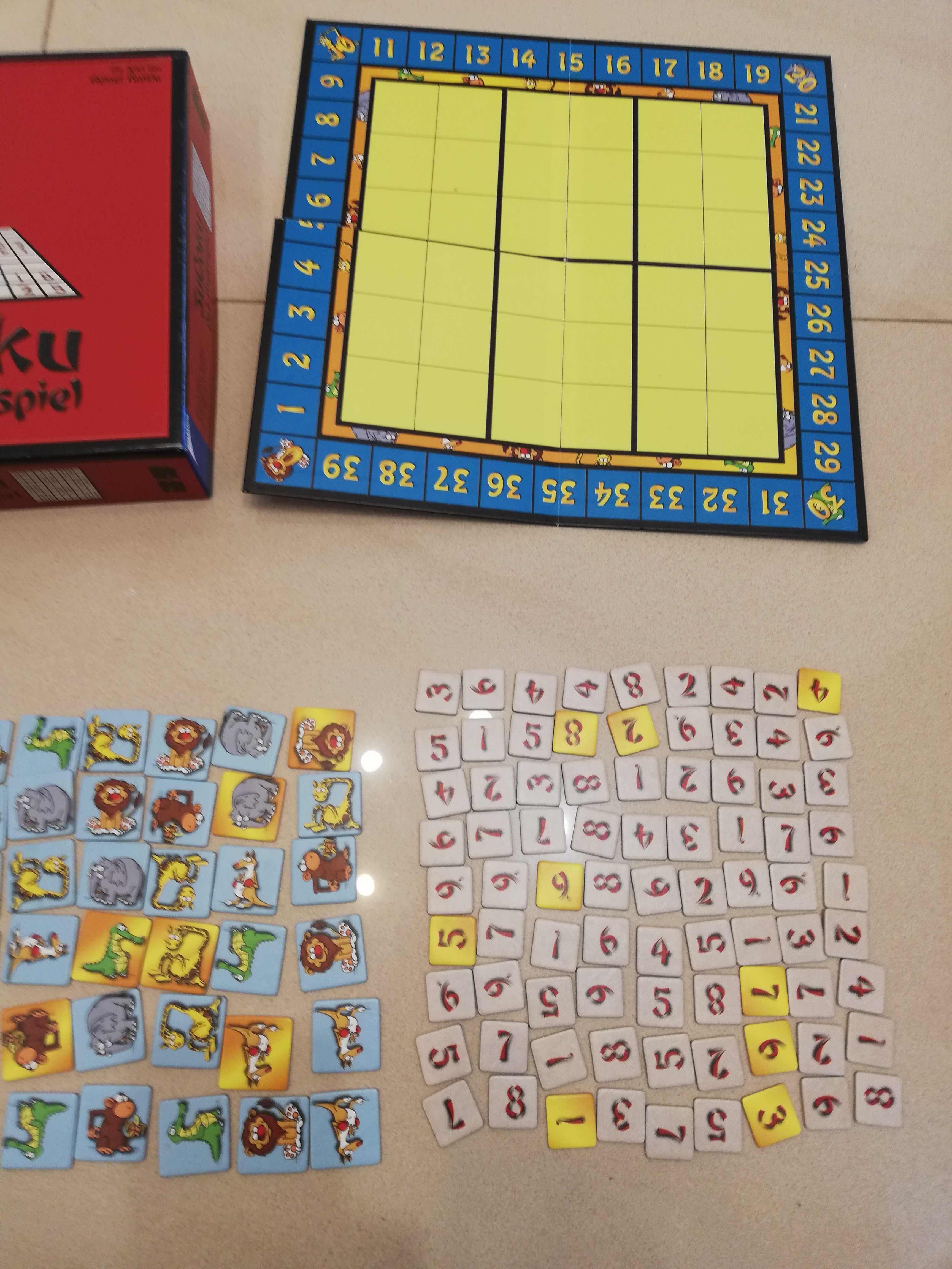 Gra Planszowa Sudoku Kosmos zwierzęta i cyfry 6+
