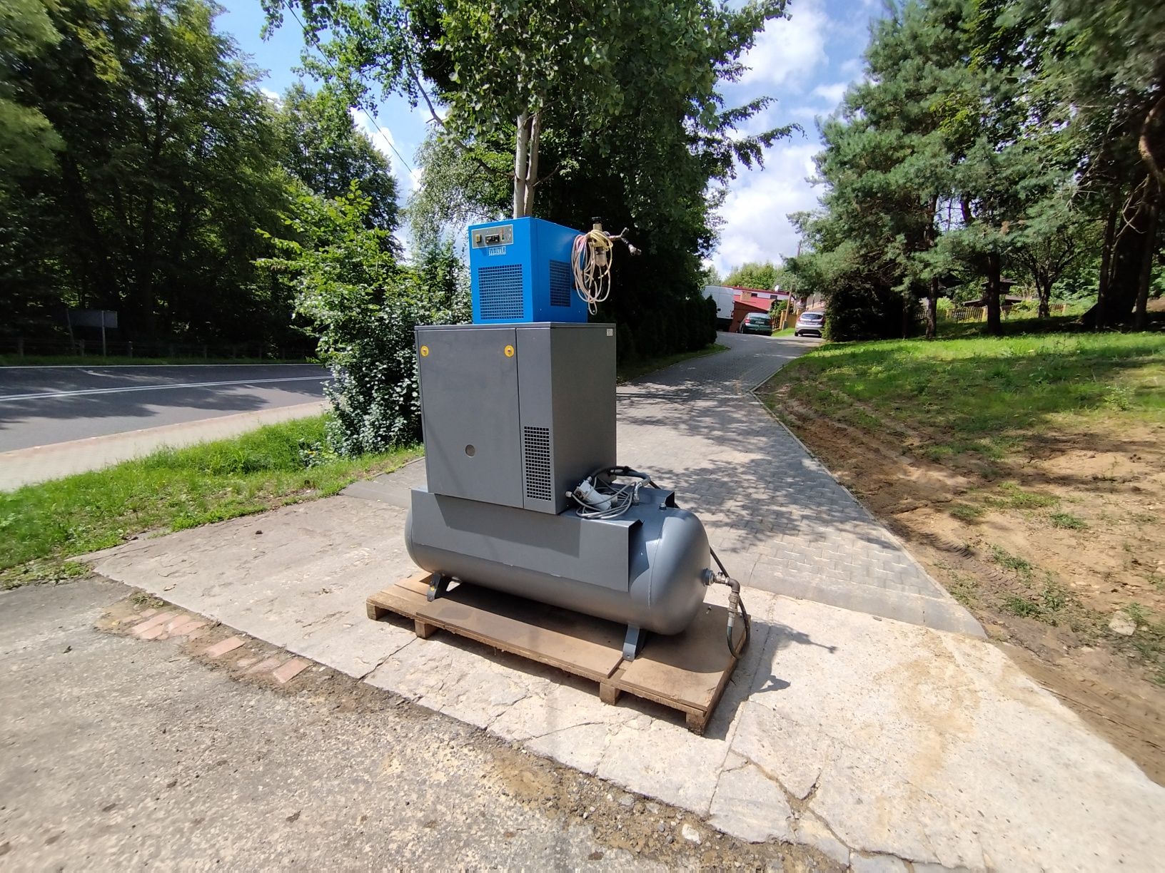 Kompresor śrubowy WALTER, OSUSZACZ 7,5 Kw
