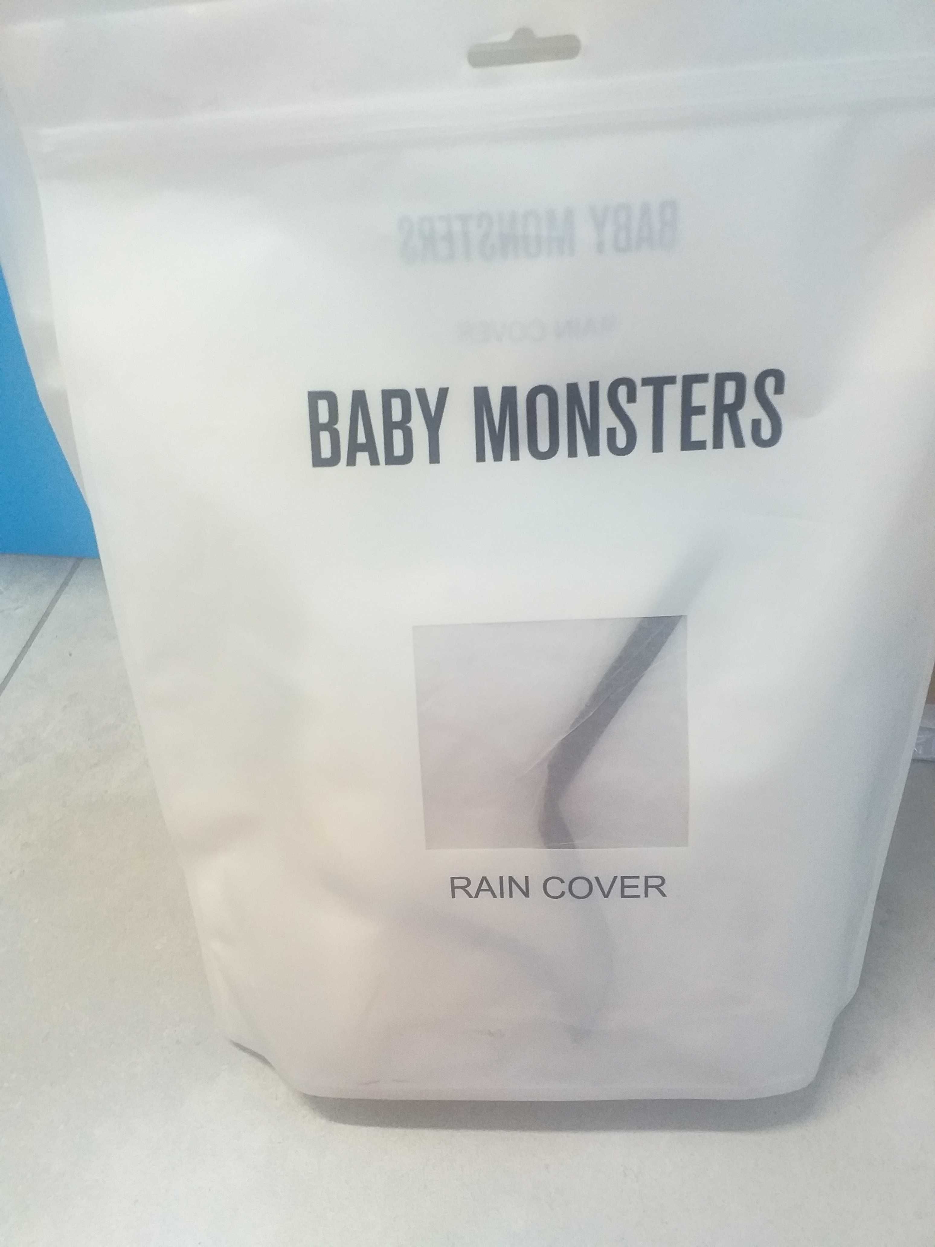 Nowa folia przeciwdeszczowa do wózka ALASKA BABY MONSTERS