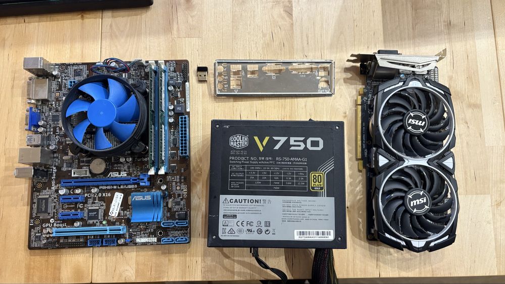 Zestaw PC z RX 570 8GB + Cooler Master 750W Gold
