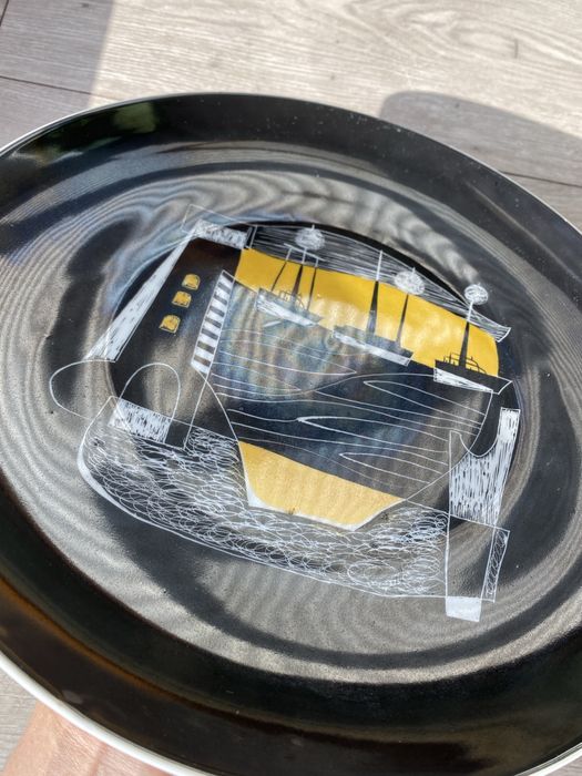 Patera dekoracyjna światła na redzie Waligórska 60’s polski new look