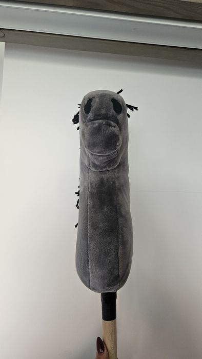 Hobby horse siwy konik na patyku