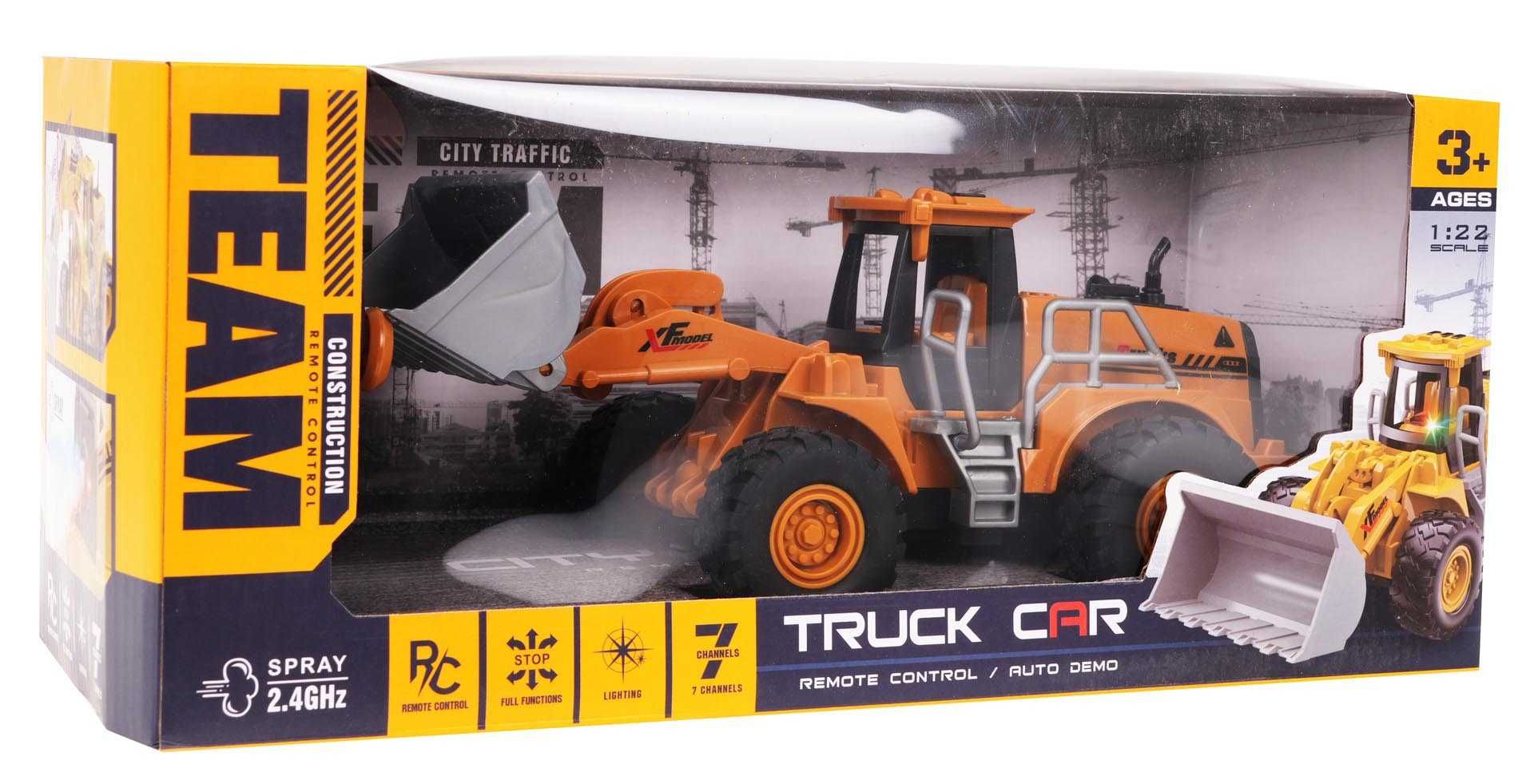 Spychacz z Funkcją Świateł i Dymu R/C ZRC.MDP268-3A