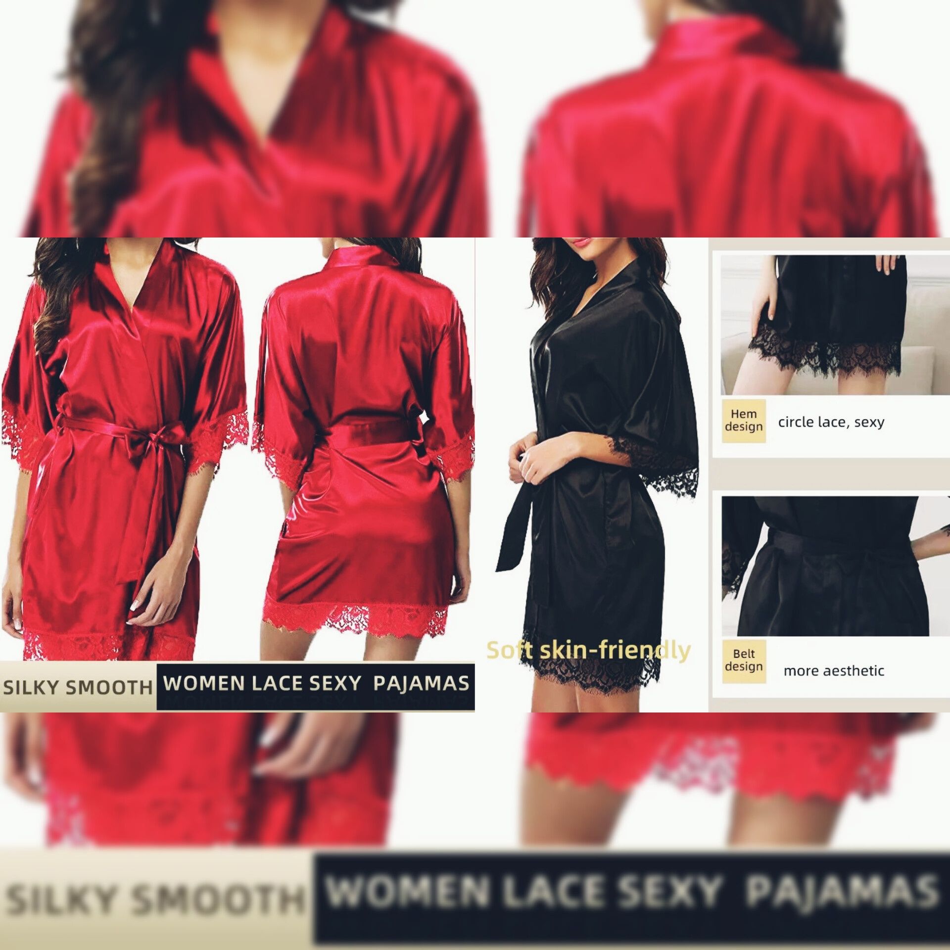 Пижама комплект в стиле VS шелковая,атласная чёрная кружевная,піжама