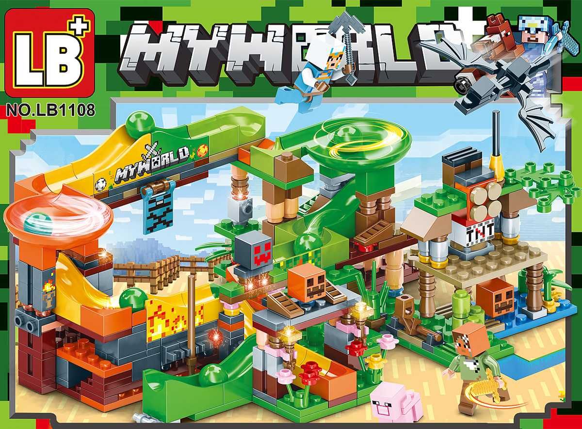Лего Майнкрафт Веселый спуск, 418 деталей. Lego MINECRAFT