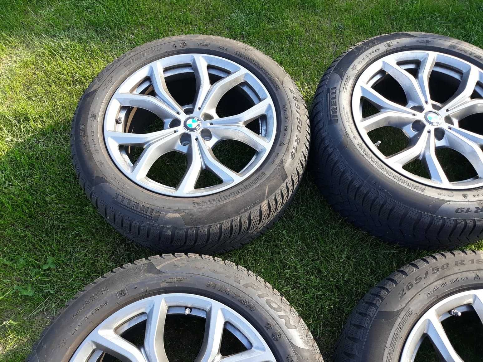 Oryginalne koła zimowe 19 cali BMW X5 G05 265/50 R19 wzór 735