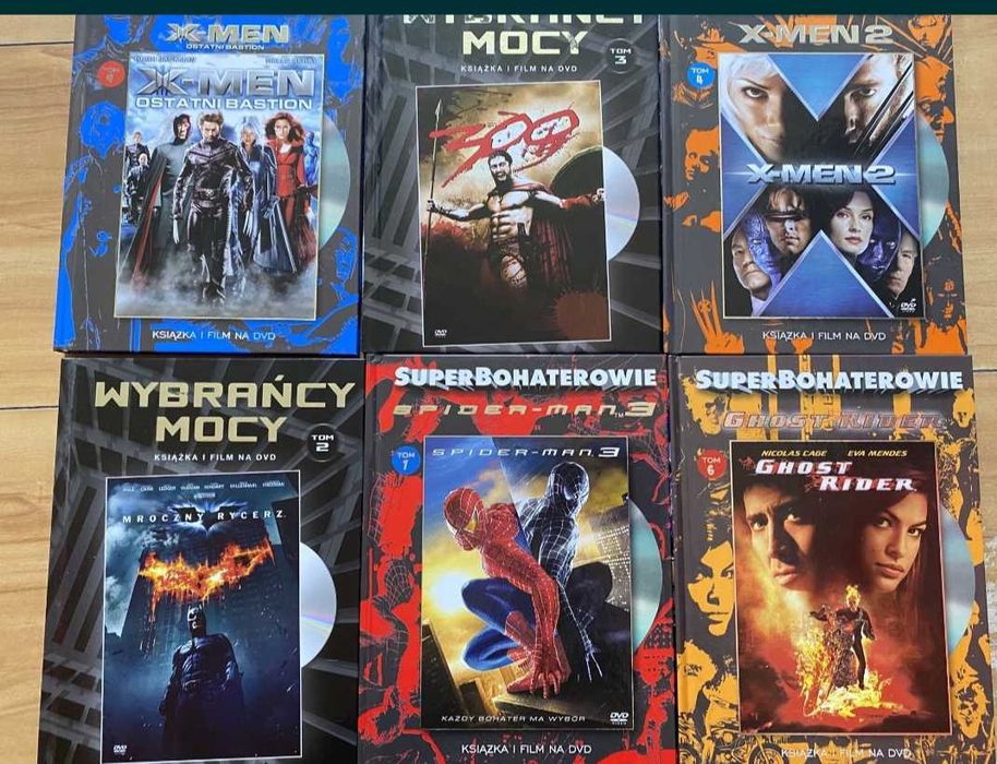 Film DVD seria Wybrańcy Mocy i Super Bohaterowie kolekcjonerskie