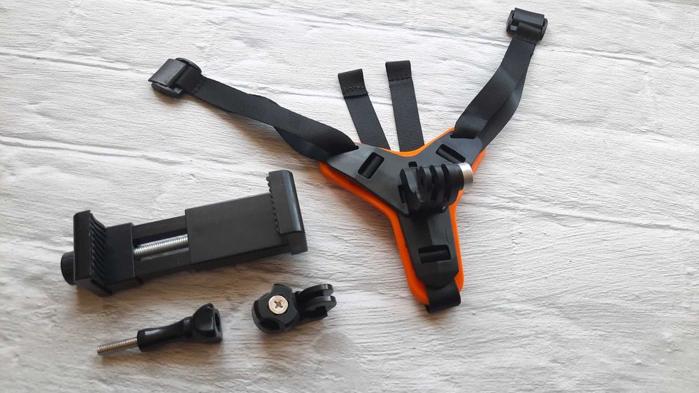 Кріплення на шолом для телефона або камери / Крепление на мото шлем