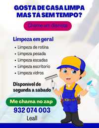 Limpeza em Geral - Casa, Escritório, Empresa, Escadas e etc. €10