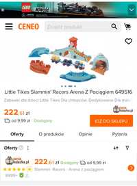 Little Tikes. Slammin' Racers. Arena z pociągiem