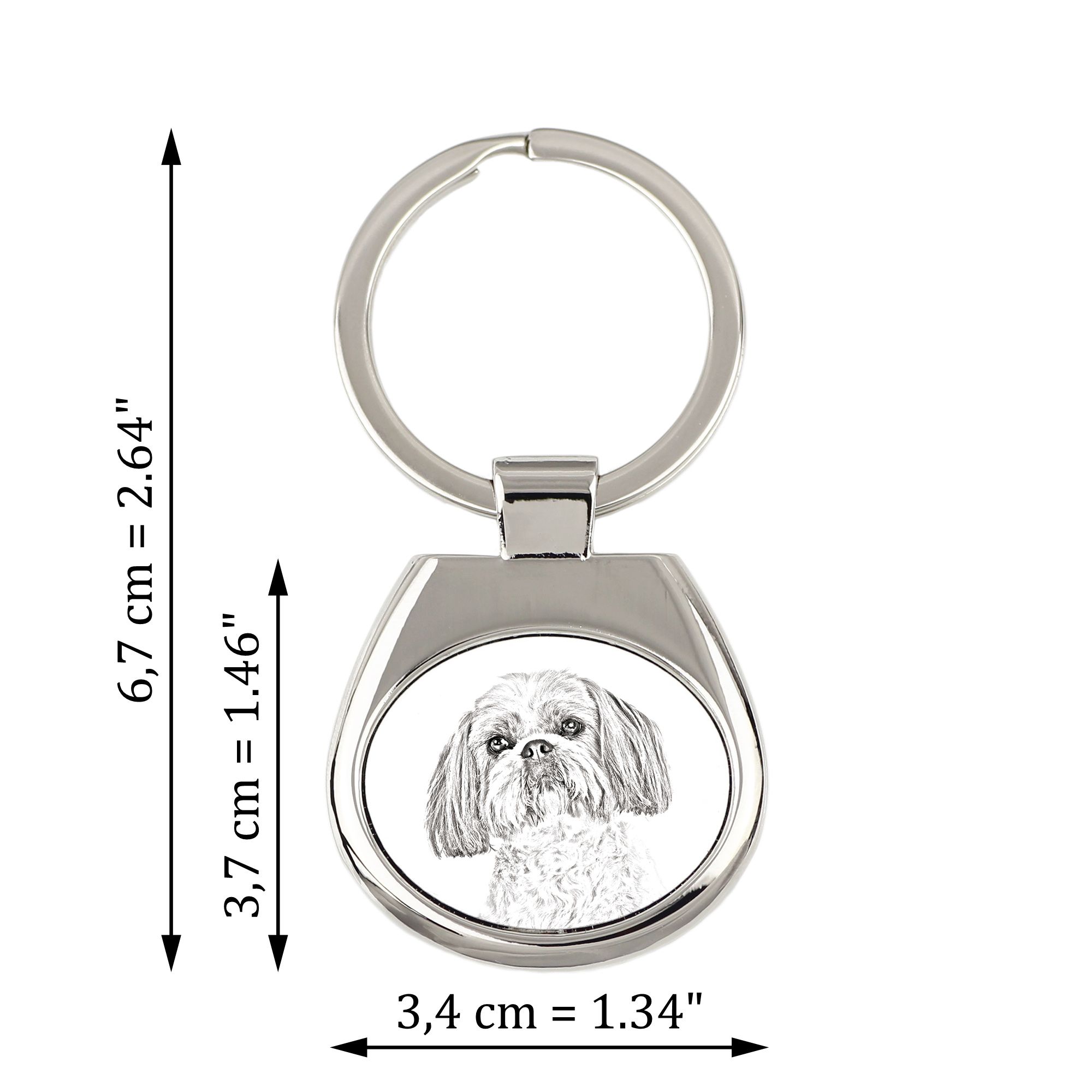 Shih Tzu brelok ze zdjęciem psa Art-Dog