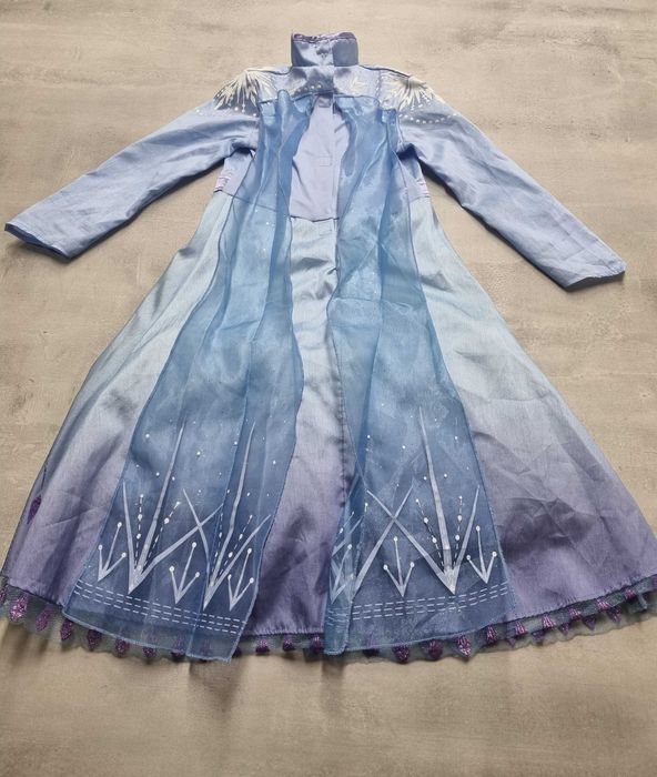 Sukienka 116 kostium przebranie Elsa karnawał