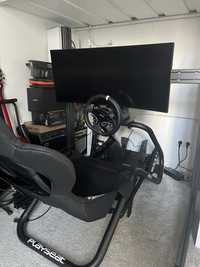 Setup Simracing Moza R9, Moza SRP i Moza ES kierownica + stojak tv