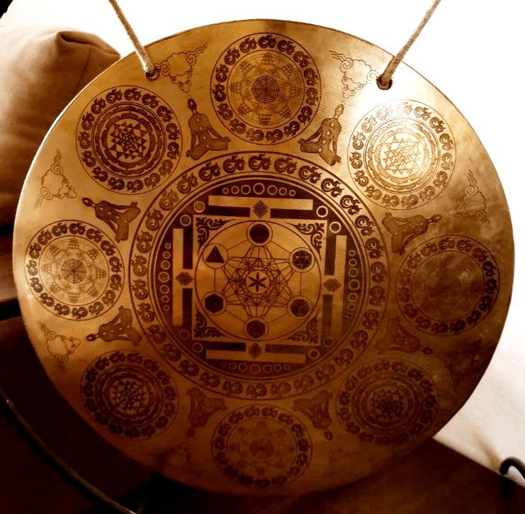 Тибетский Гонг кованый Ханг Handpan ручная работа Чаша Непал