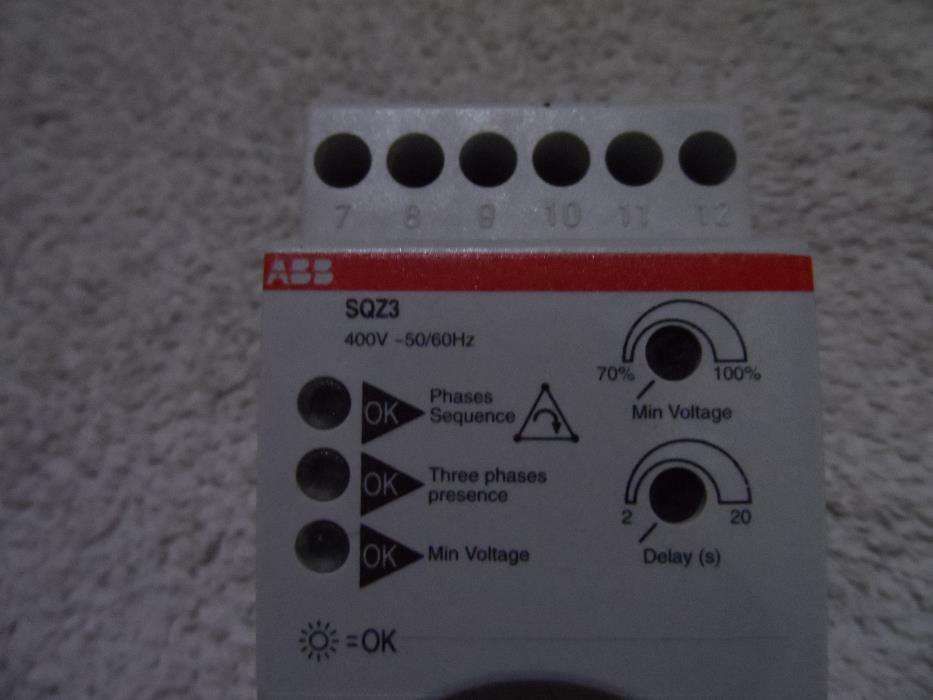 Controlo de verificação/sequência de fases ABB