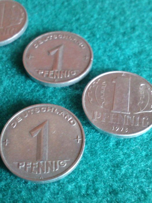 1 Pfennig NRD/DDR/-roczniki-1948,1952,1965,1972,1973-Stan Idealny!