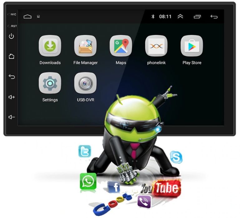 Rádio 2DIN ANDROID 2Gb Ram 16Gb Rom RDS | GPS | WIFI |