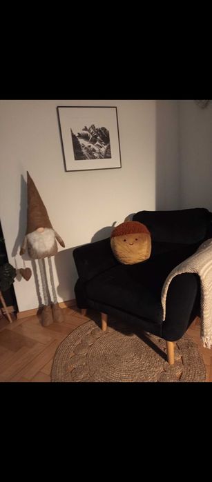 Fotel czarny Tromso - Agata Meble