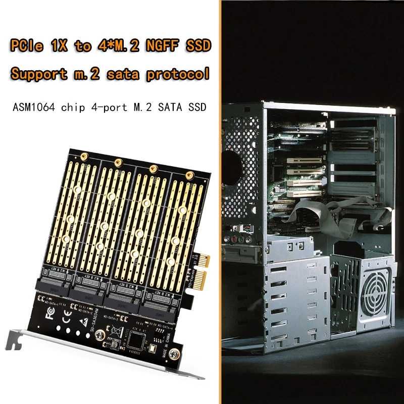 Адаптер контролер PCI-Express X1 to ssd m2 / Chia