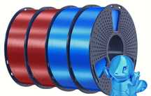 Nowy filament SUNLU PLA Plus Silk niebieski dwie rolki po 1kg