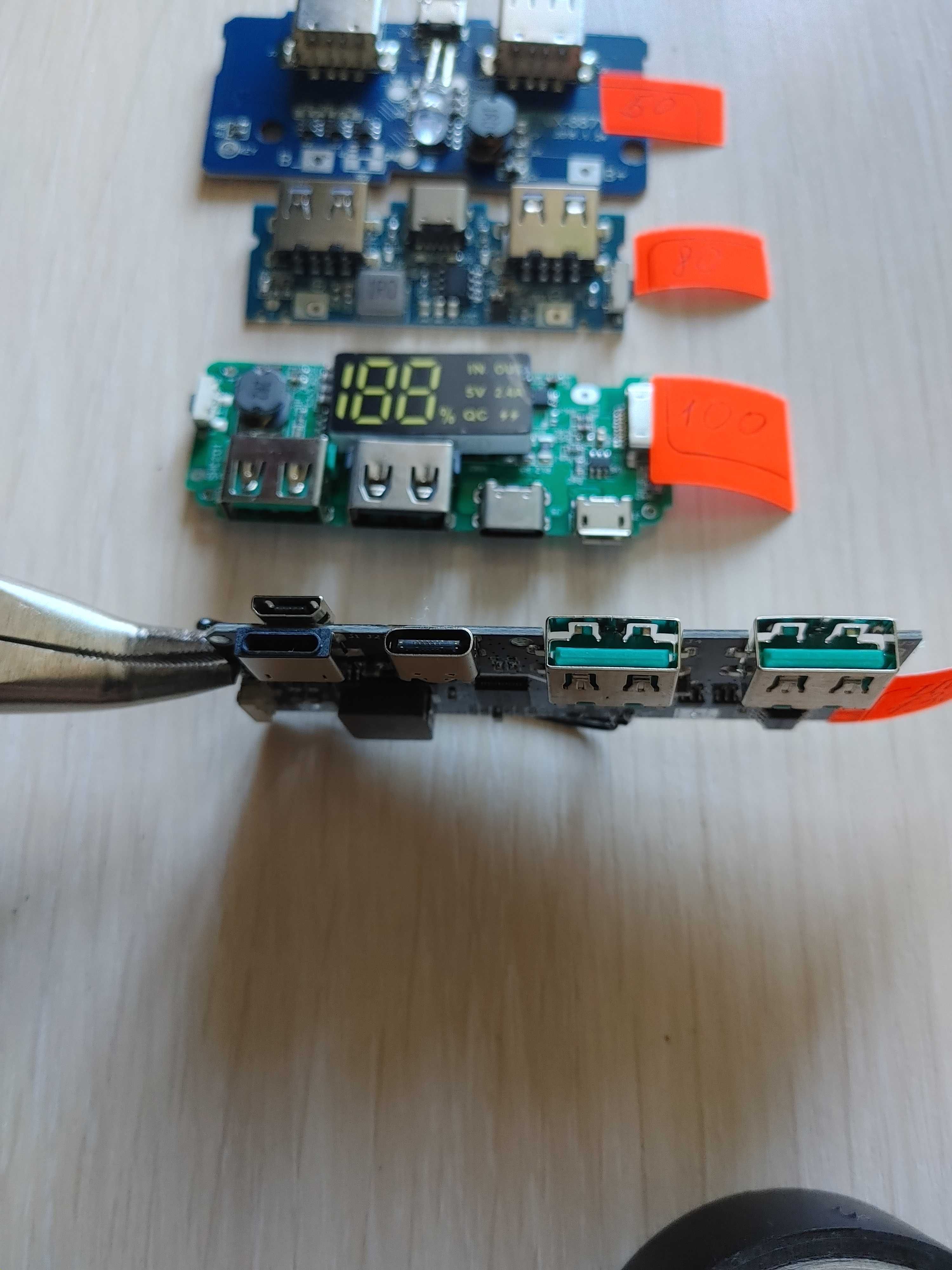 Повербанк. Модуль, плата. Micro, Type-C 5V USB.