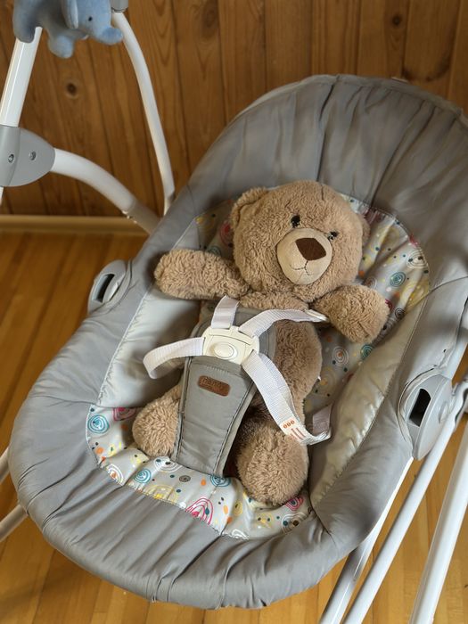 Крісло-гойдалка Carrello Nanny 3в1 CRL-0005 Grey Planet