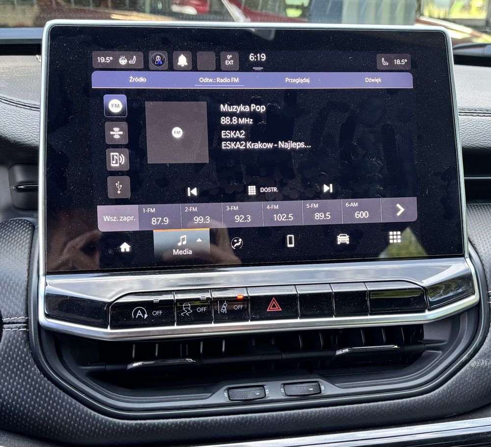 Jeep Compaass radio FCA-R1 LOW polski parzyste fale mgla kierunki