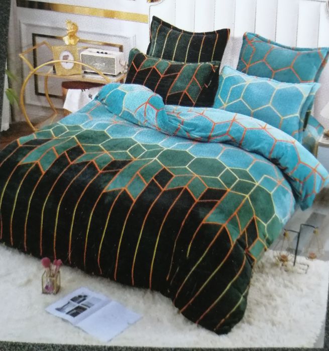 Постільні  велюрові комплекти полуторка