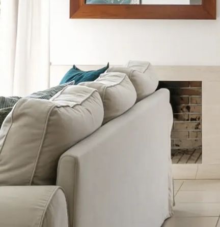 Sofá EKTORP com chaise long e cama IKEA como novo