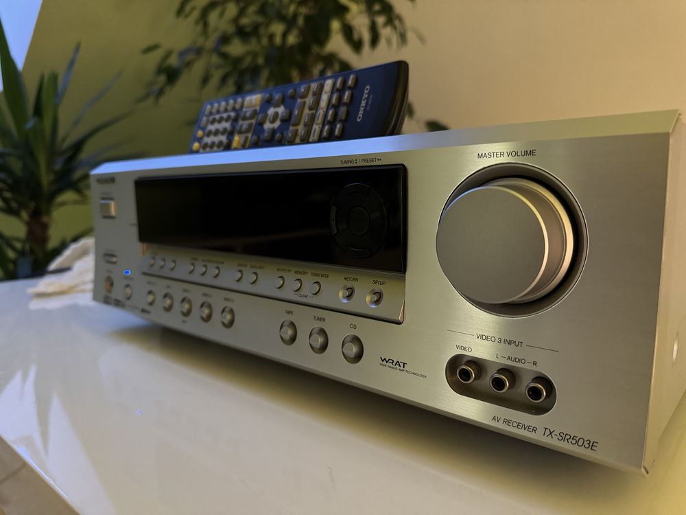 Amplituner 5.1 Onkyo TX-SR503E jak nowy. Pilot