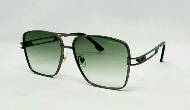Maybach стильные мужские солнцезащитные очки зелено серый градиент