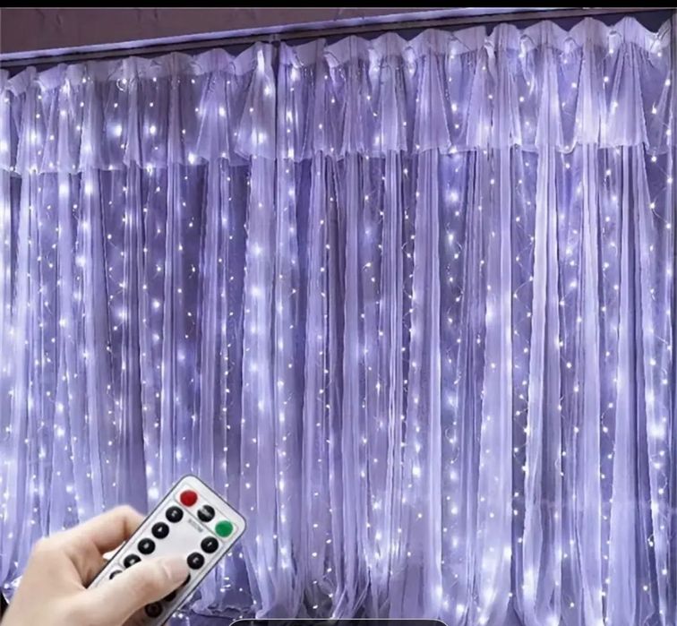 Гірлянда штора 3м*3м/300LED та 6м*3м/600LED