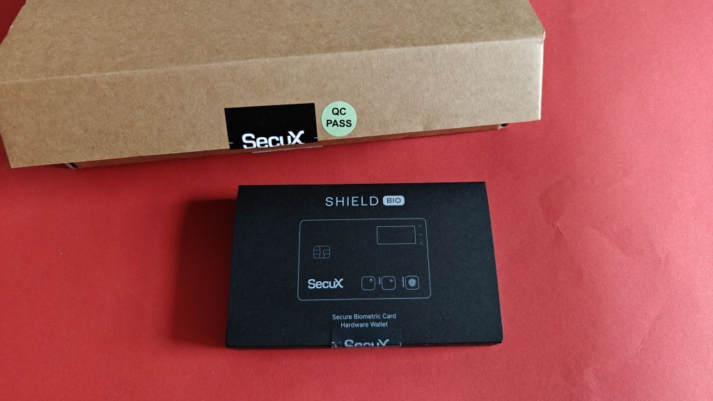 SecuX Shield BIO ZIMNY PORTFEL dla Crypto i NFT Ultra-Slim Biometric