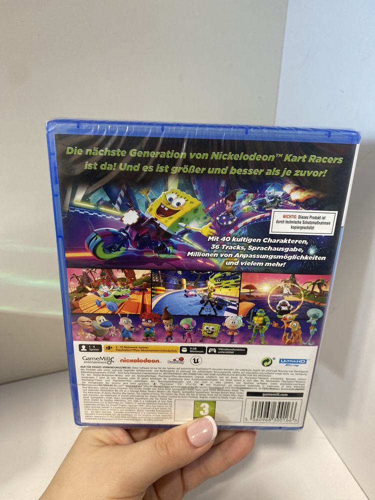 Gra nickelodeon Kart Racers 3: Slime speedway na ps5 NOWA