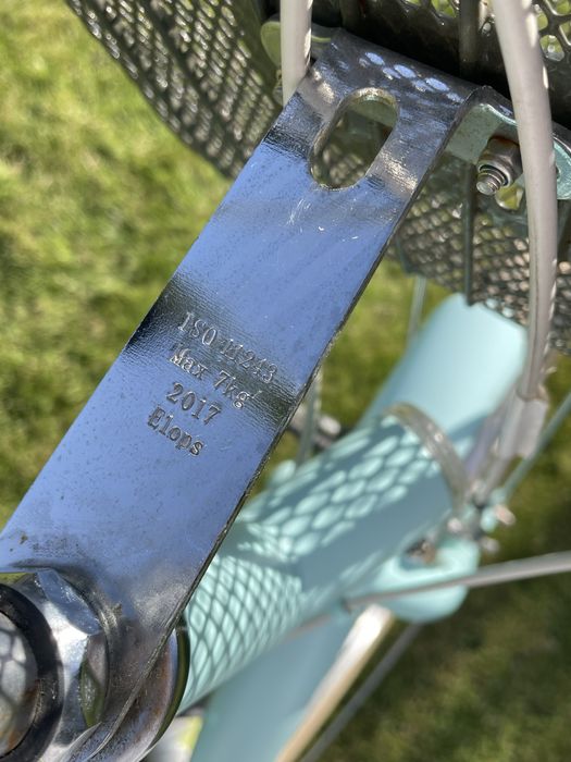rower miejski BTWIN miętowy DECATHLON