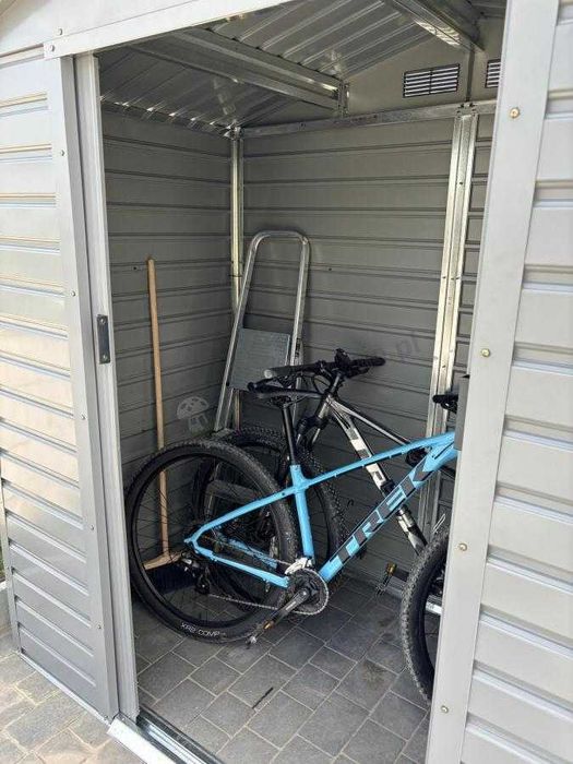 Domek narzędziowy ogrodowy blaszak blaszany na budowę i ogród 213x131